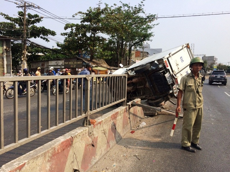 Hiện trường vụ tai nạn.