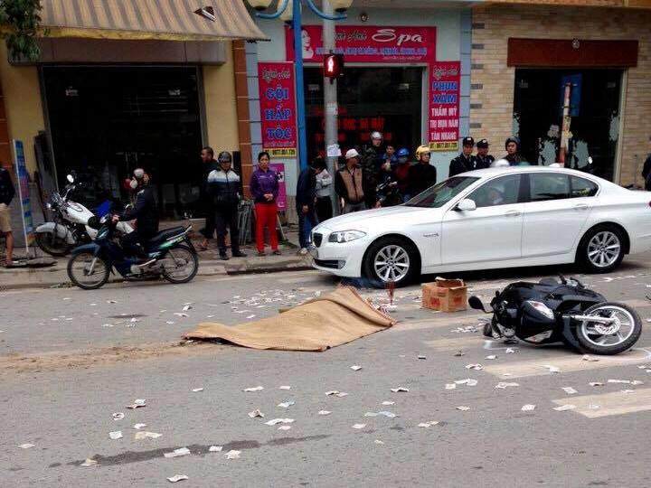 Hiện trường vụ tai nạn.