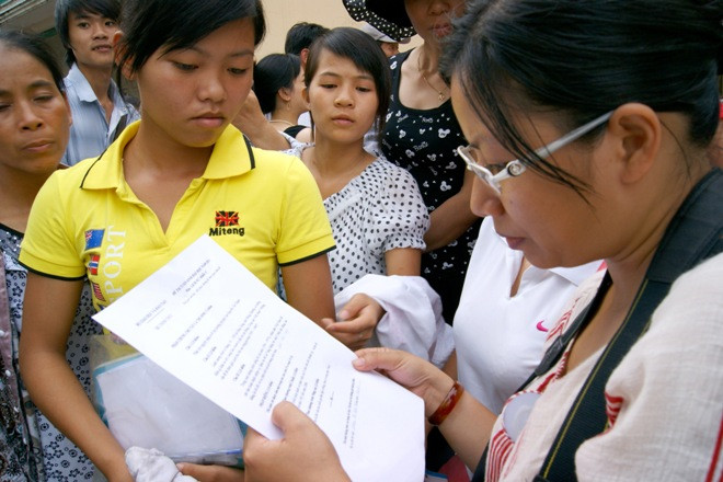 Các trường cao đẳng, trung cấp nghề được tuyển sinh nhiều lần trong năm. Ảnh: Phạm Thanh.