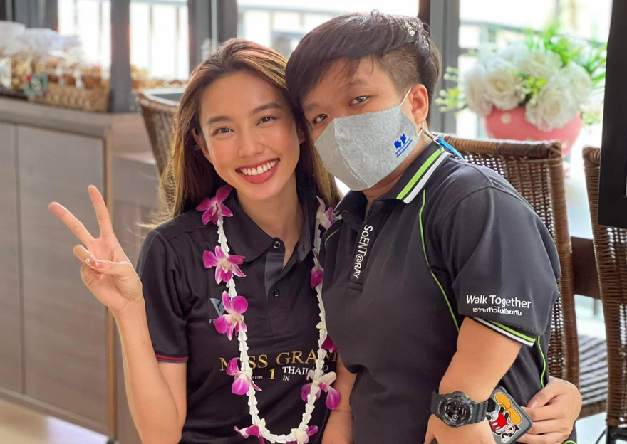 Thuỳ Tiên trích một phần tiền thưởng làm từ thiện tại Thái Lan 