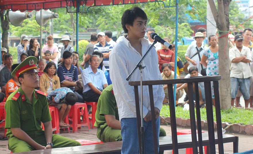 Bị cáo Chương tại toà.