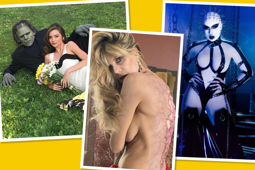 Sao Hollywood: Heidi Klum bán nude siêu kinh dị, Eva Green hóa cô dâu bên cỗ quan tài