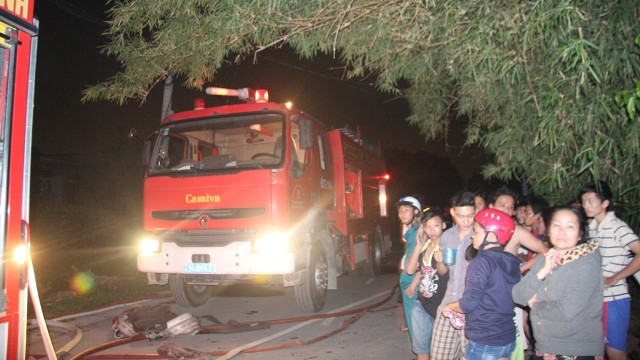 Hiện trường vụ hỏa hoạn.