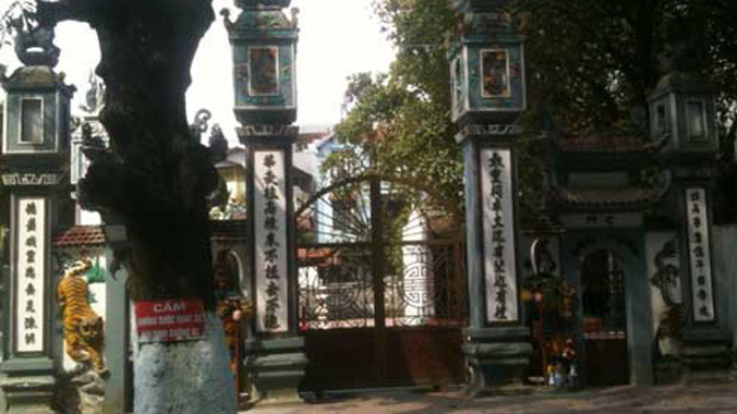 Đình Giàn, nơi xảy ra sự việc.