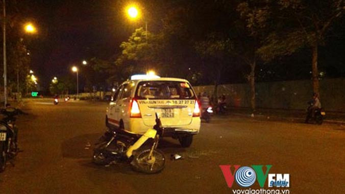 Hiện trường vụ tai nạn.