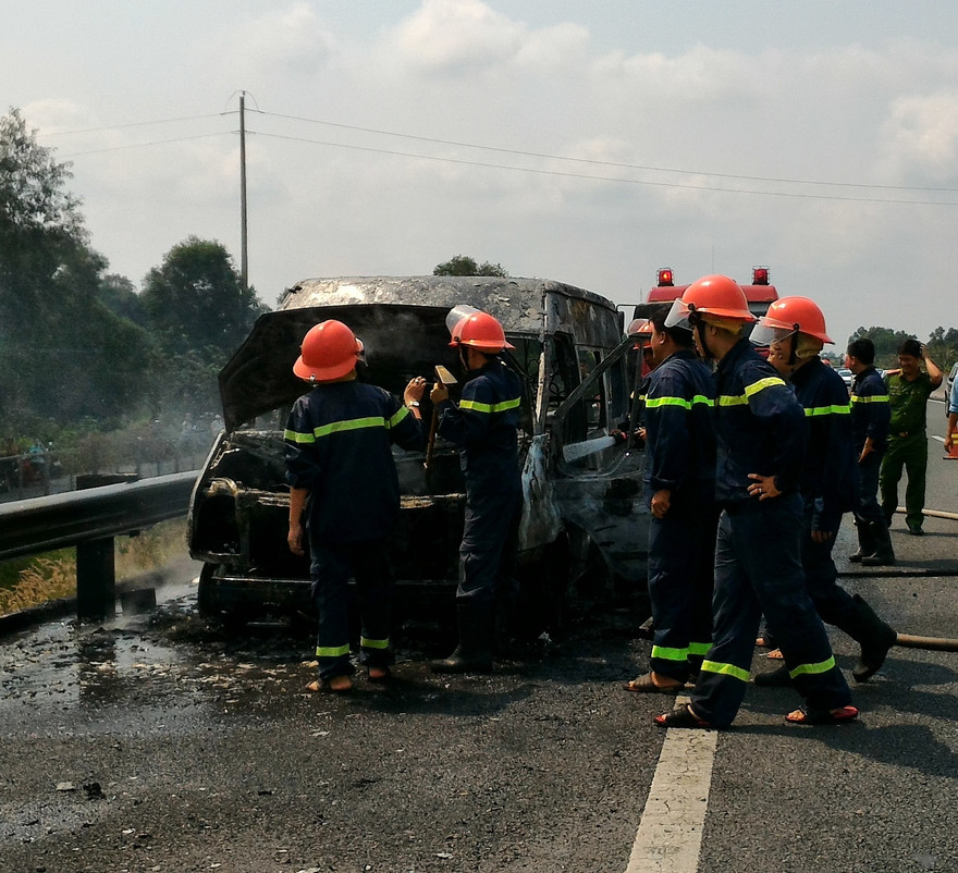 Hiện trường vụ cháy.