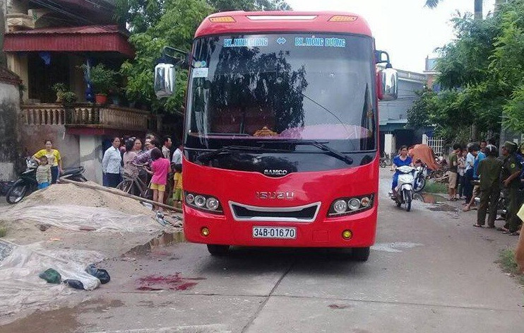 Hiện trường vụ tai nạn.