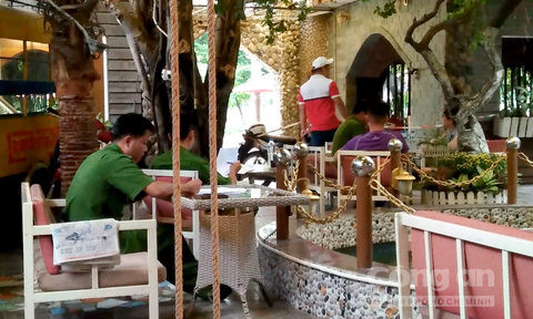 Quán cà phê xảy ra vụ việc.