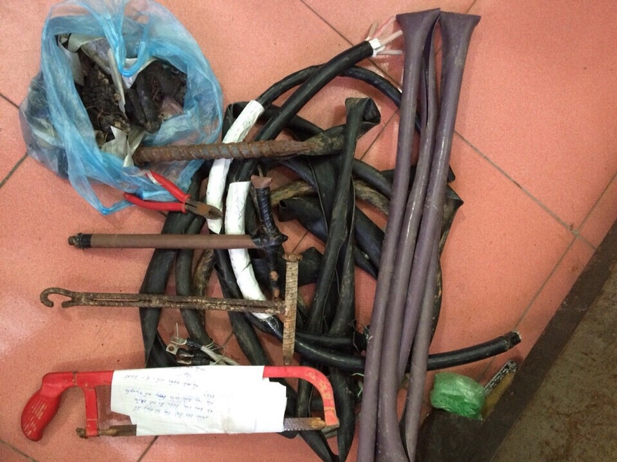 Tang vật vụ án.