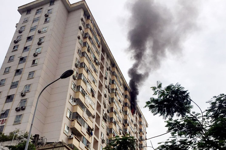 Hiện trường vụ cháy.