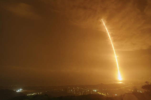 Tên lửa Trường Chinh-7 đưa tàu Thiên Châu-2 bay lên từ đảo Hải Nam ngày 29/5. (Ảnh: Xinhua)