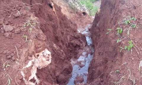 Hiện trường nơi xảy ra vụ việc.