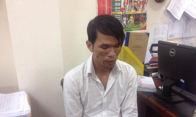 Nghi can Dũng bị công an tạm giữ để phục vụ điều tra. Ảnh: CA.