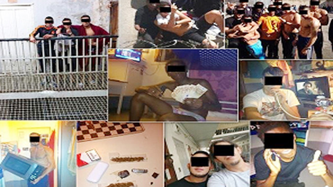 Tù nhân khoe hình chụp tự sướng và khoe tiền.