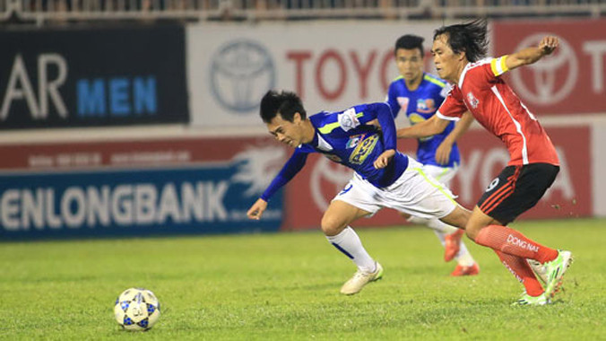 Sau 10 vòng đấu không như ý, HA.GL có nguy cơ rớt hạng ở mùa bóng tới. Ảnh: Minh Trần.