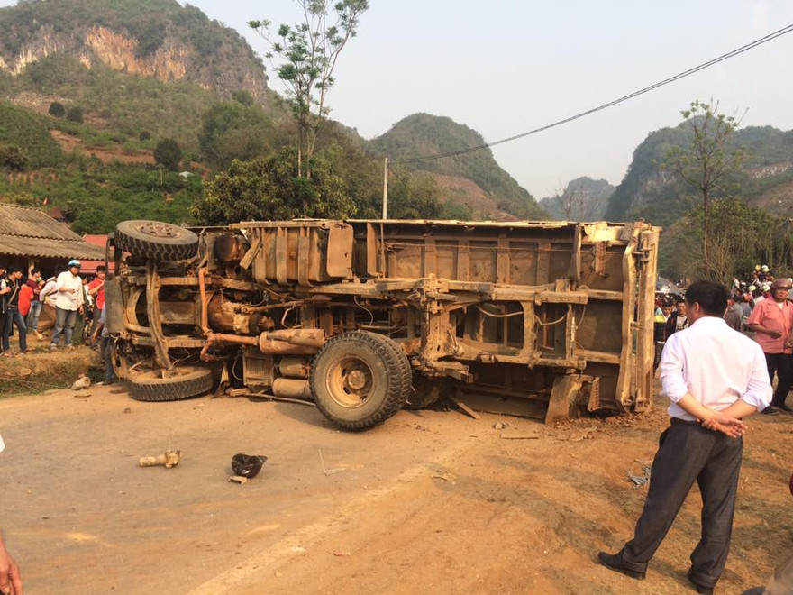 Hiện trường vụ tai nạn. Ảnh: Otofun.