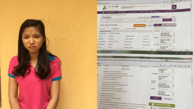 Đối tượng Trần Hoài Linh và các thông tin đăng tải của Linh trên mạng xã hội để lừa đảo. Ảnh: Công an Thanh Hóa.