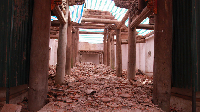 Chùa Sổ tan hoang vì nhiều sai phạm trong quá trình hạ giải. Ảnh: Mỹ Phạm