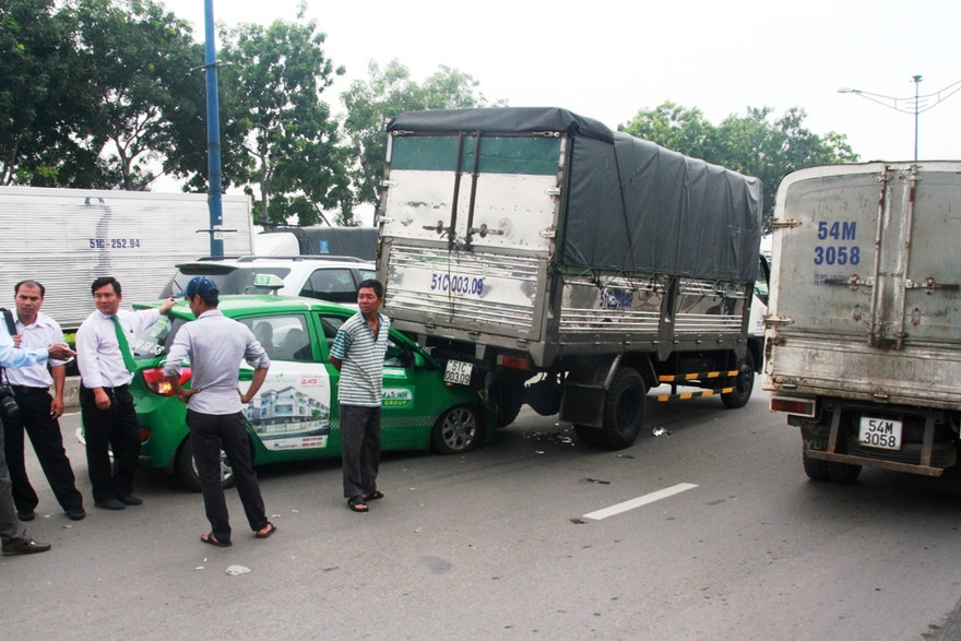 Hiện trường vụ tai nạn.