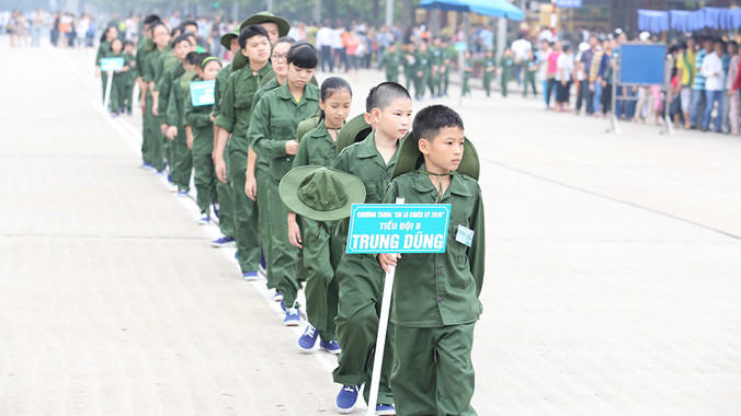 260 “chiến sỹ nhí” tham dự Học kỳ trong quân đội