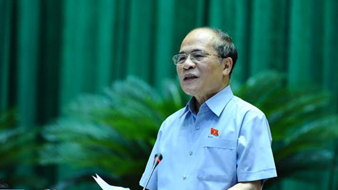 Chủ tịch Quốc hội Nguyễn Sinh Hùng.