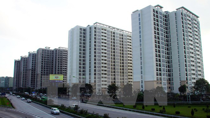 Khu nhà ở tại Pháp Vân-Tứ Hiệp, quận Hoàng Mai, Hà Nội. Ảnh: Tuấn Anh/TTXVN.