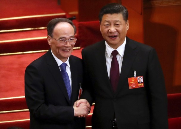 Ông Tập Cận Bình và ông Vương Kỳ Sơn được bầu làm Chủ tịch và Phó chủ tịch nước.