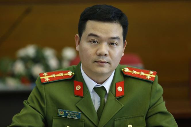 Đại úy Phạm Văn Dân. Ảnh: Như Ý.