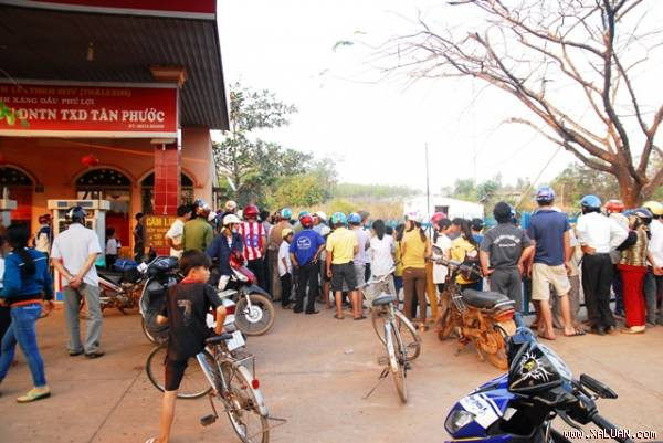 Trạm xăng Tân Phước, nơi xảy ra vụ việc