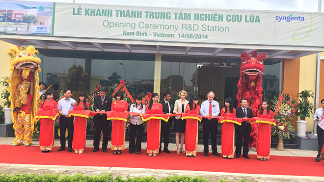 Lễ khánh thành Trung tâm nghiên cứu giống lúa lai 