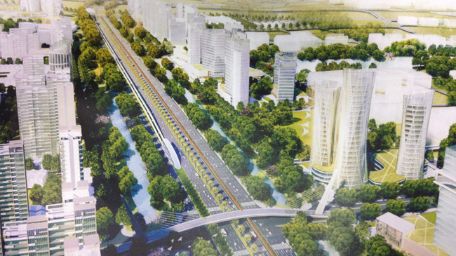 Hình ảnh tuyến đường hiện đại trong tương lai. Ảnh: Minh Tuấn