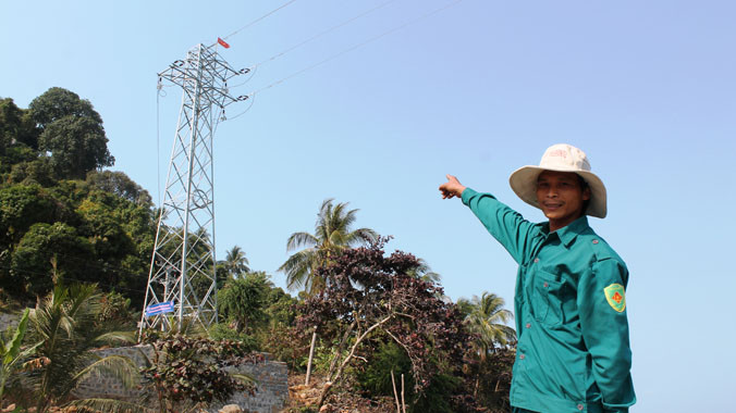 Người dân Hòn Tre được sử dụng điện lưới quốc gia. 