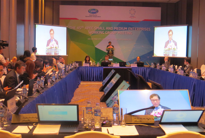 Ông Nguyễn Huy Đông - Thứ trưởng Bộ Kế hoạch và Đầu tư Việt Nam phát biểu khai mạc hội nghị.