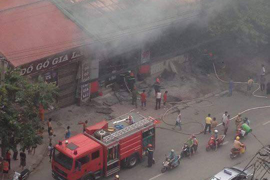 Hiện trường vụ cháy.
