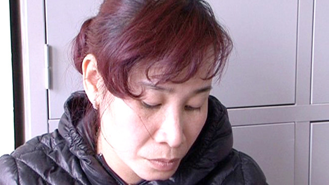 Vũ Thị Phượng - Chủ quán Karaoke Tân Phượng, sau khi bị bắt giữ tại cơ quan công an