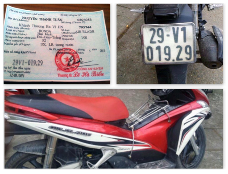 Chiếc xe đeo biển kiểm soát giả, có giấy đăng ký giả hết sức tinh vi bị cảnh sát "lật tẩy"