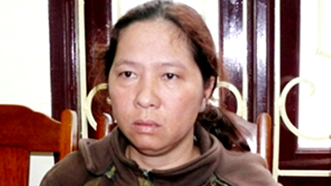 Can phạm Thành tại cơ quan điều tra. Ảnh: Công an Thanh Hóa