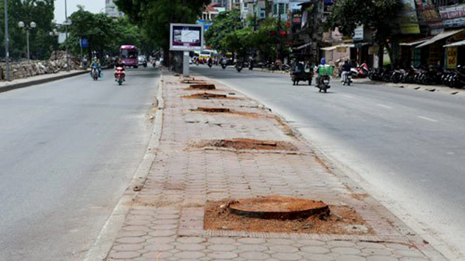Nhiều hàng cây cổ thụ ven đường sẽ phải "hi sinh" để triển khai các tuyến ĐSĐT