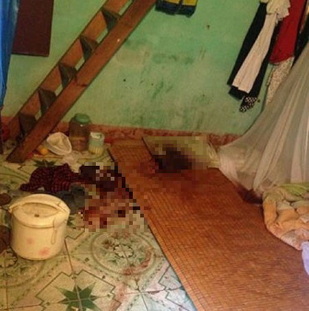 Hiện trường xảy ra vụ án mạng kinh hoàng