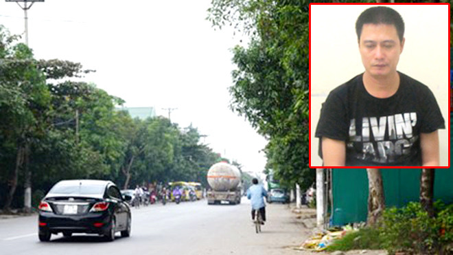 Khu vực xảy ra vụ nổ súng và đối tượng Nguyễn Xuân Nam tại cơ quan công an