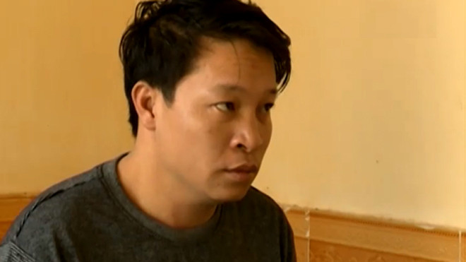 Đối tượng Trần Văn Hiếu tại cơ quan điều tra