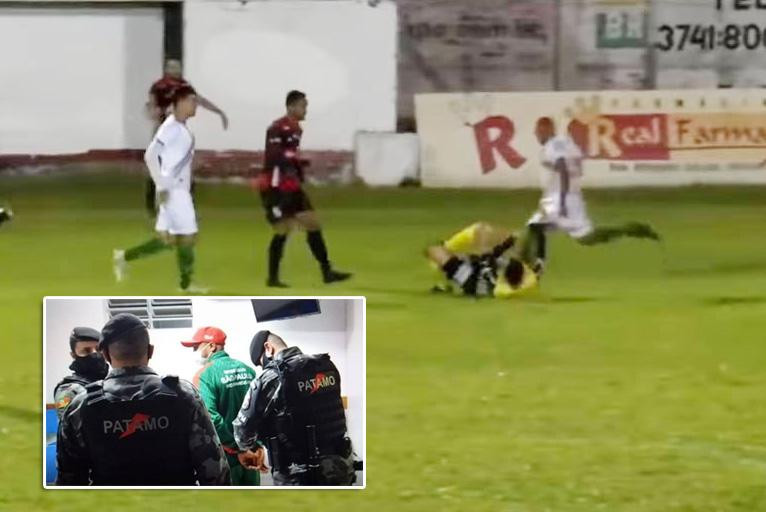 Cầu thủ bị bắt vì tội cố ý giết trọng tài