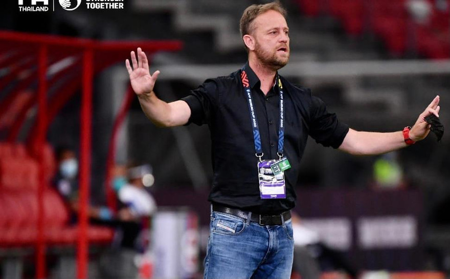 Thắng 'mỏ điểm' với tỷ số khiêm tốn, HLV tuyển Thái Lan vẫn hài lòng