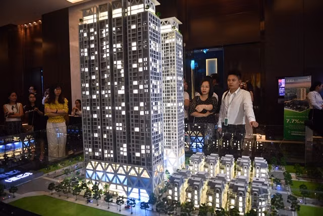 Mô hình dự án The Zei được rất nhiều khách hàng quan tâm tại sự kiện.