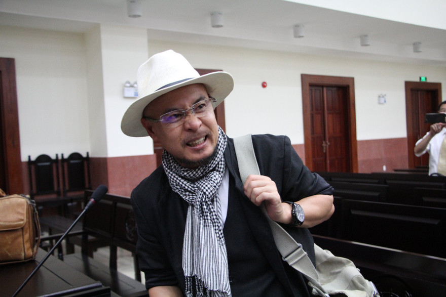 Ông Đặng Lê Nguyễn Vũ tại tòa sáng nay 29/10. Ảnh: Tân Châu