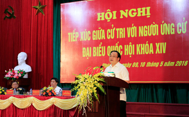 Bí thư Thành ủy Hà Nội Hoàng Trung Hải.