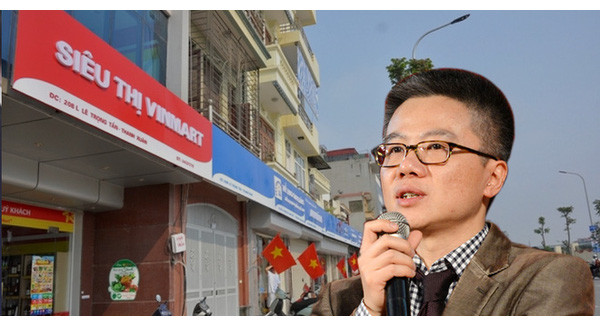 Giáo sư Ngô Bảo Châu khen ý tưởng thiết kế biển hiệu quảng cáo kiểu mẫu trên đường Lê Trọng Tấn (Hà Nội). Ảnh: Tri Thức Trẻ