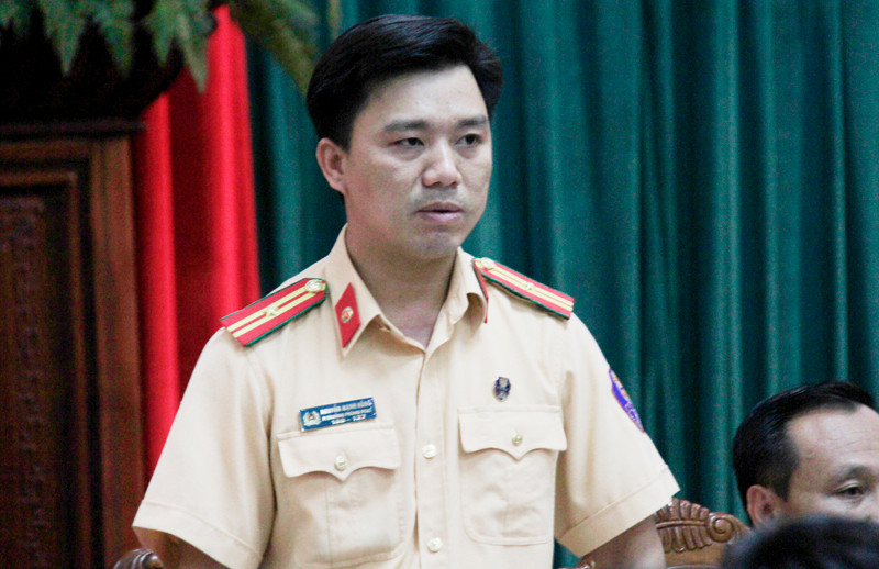 Thiếu tá Nguyễn Mạnh Hùng, Phó trưởng phòng CSGT Đường bộ, đường sắt, Công an TP Hà Nội