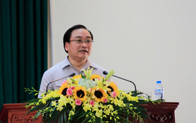 Bí thư Thành ủy Hà Nội Hoàng Trung Hải. Ảnh: Trường Phong