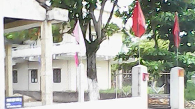 Trụ sở Công an phường Thủy Dương, nơi Minh tấn công làm 3 cán bộ, chiến sĩ công an bị thương.